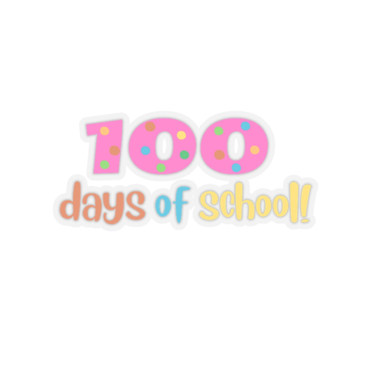 100 Days of School Sticker