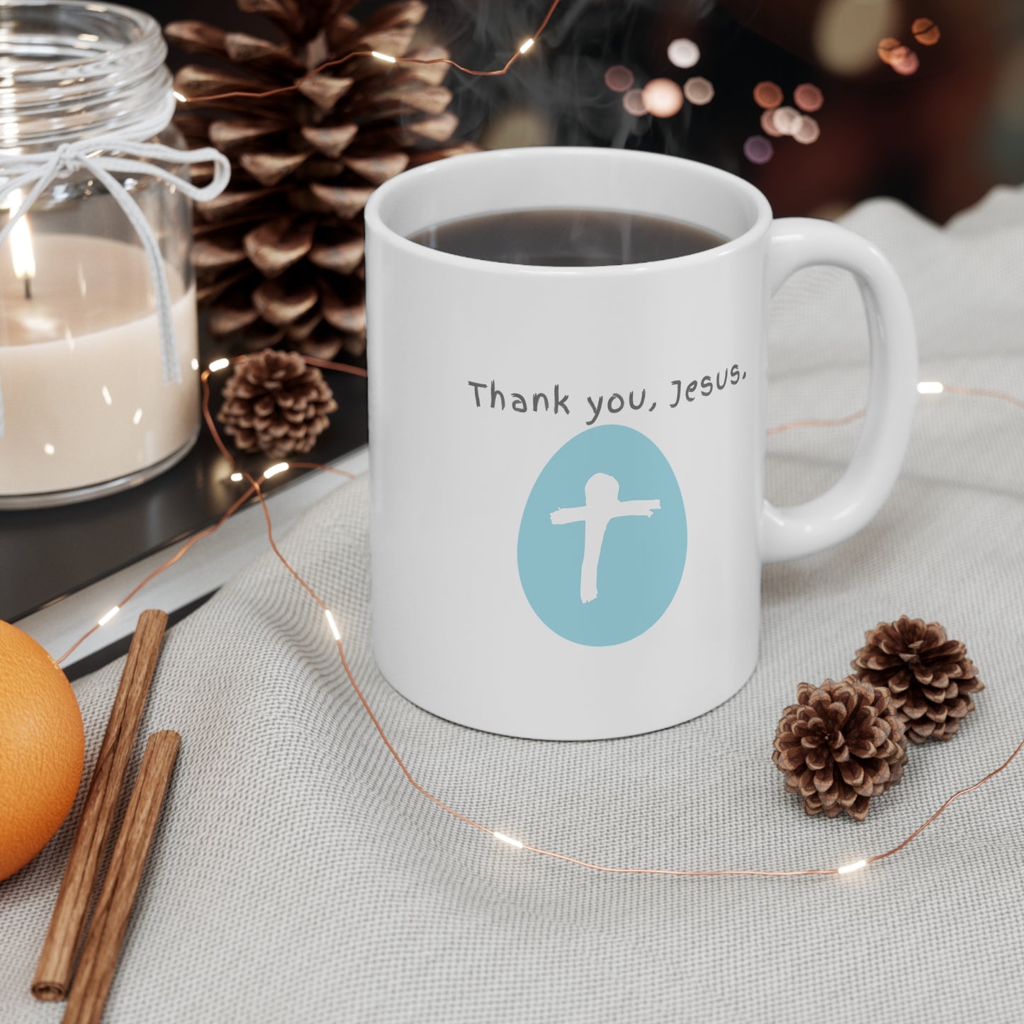 THANK YOU, JESUS MUG