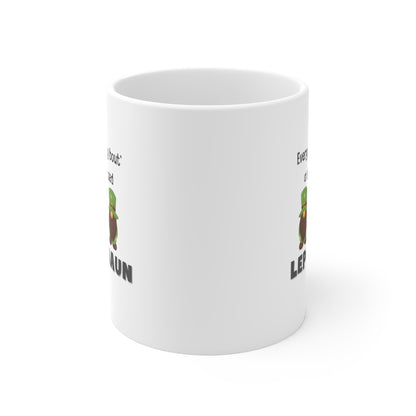 SHARP DRESSED LEPRECAUN MUG