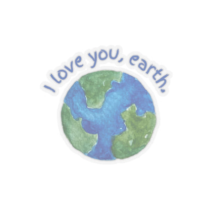 I love you Earth Sticker