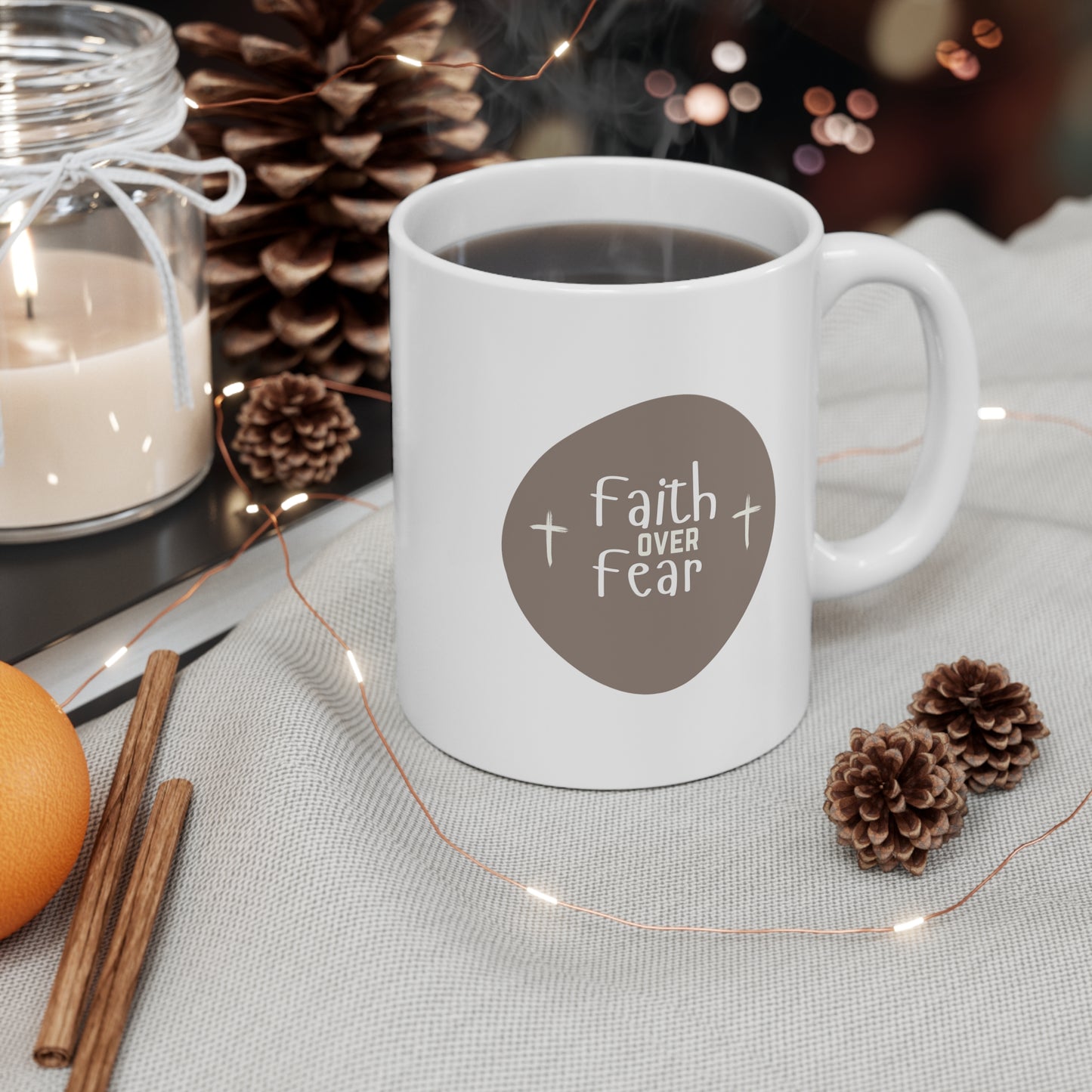 FAITH OVER FEAR MUG