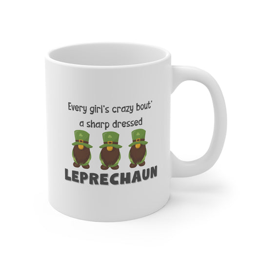 SHARP DRESSED LEPRECAUN MUG