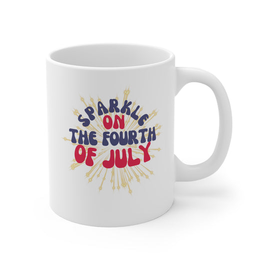 SPARKLE ON THE FOURTH OF JULY MUG