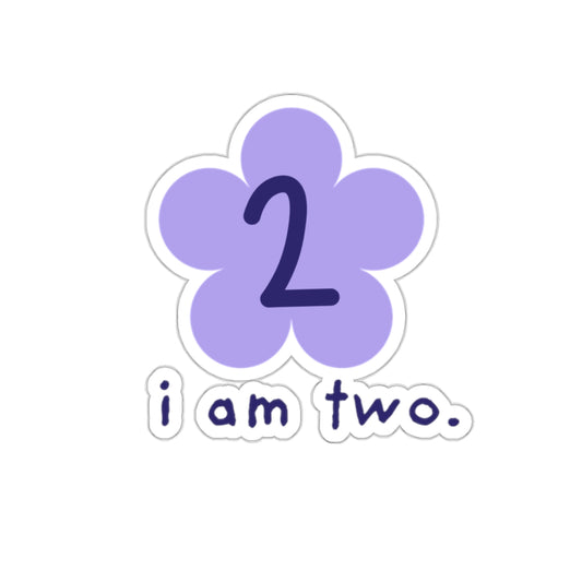 I AM TWO Sticker