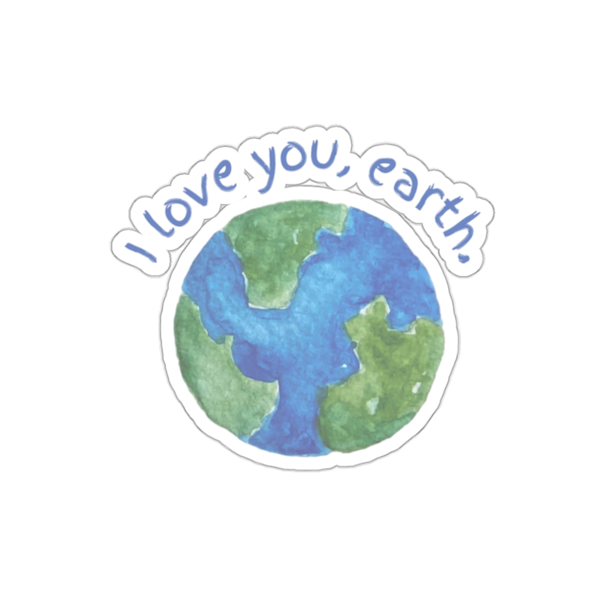 I love you Earth Sticker