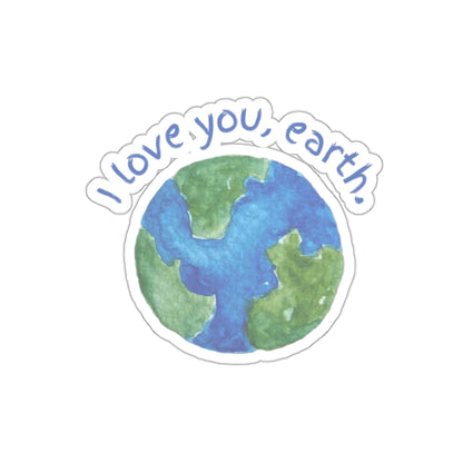 I love you Earth Sticker