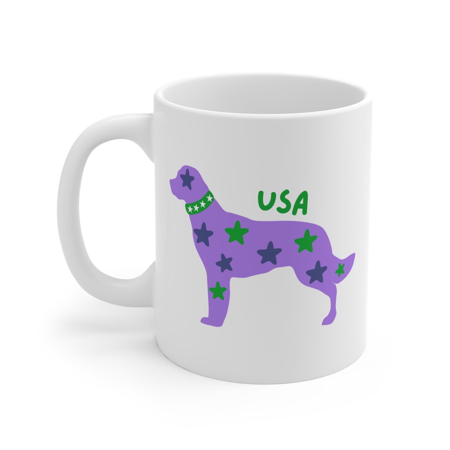 PATRIOTIC PUP COLOR SERIES PURPLE MUG