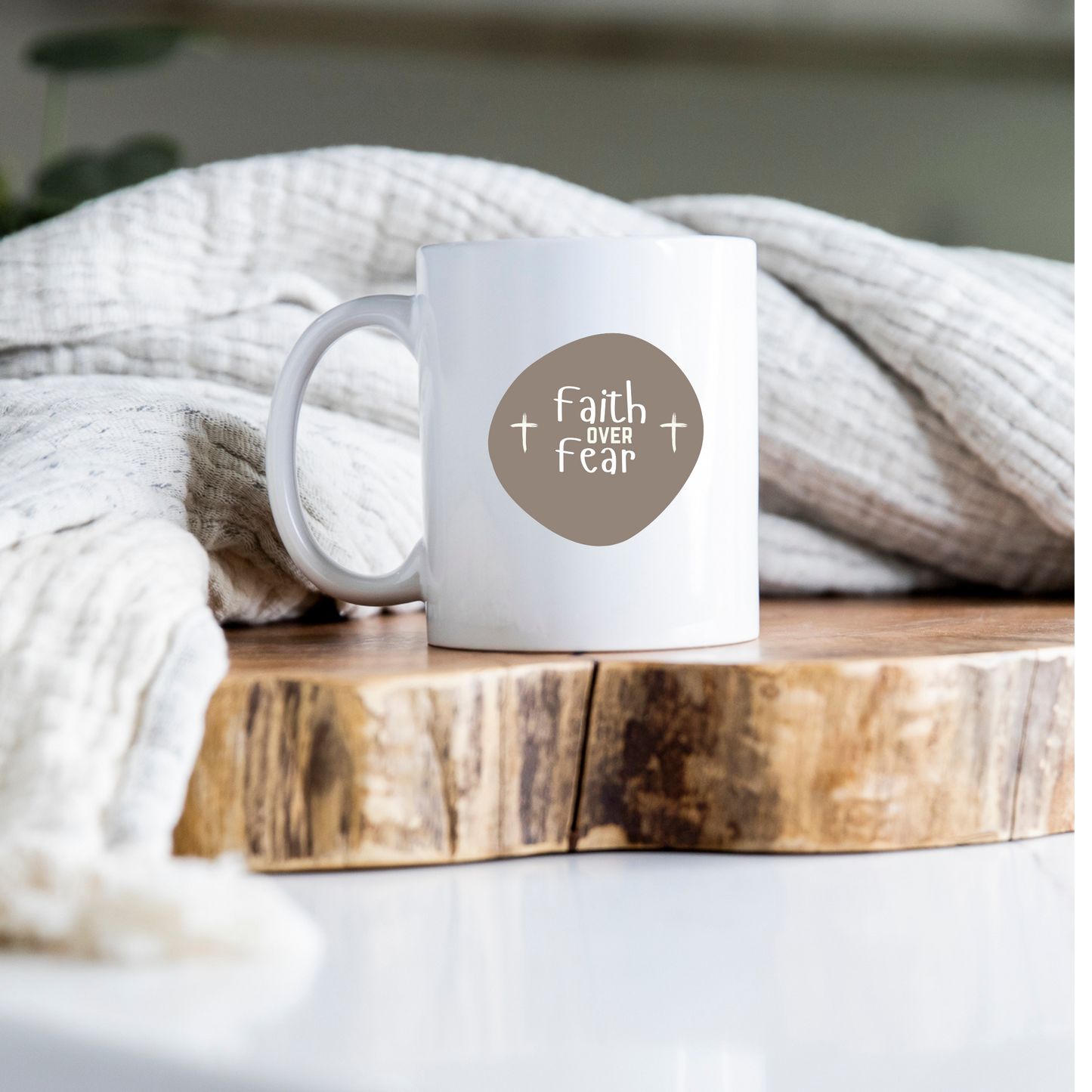 FAITH OVER FEAR MUG